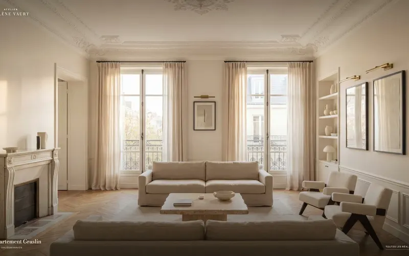 Atelier Solène Vaury, concept site architecte d'intérieur · haussmannien
