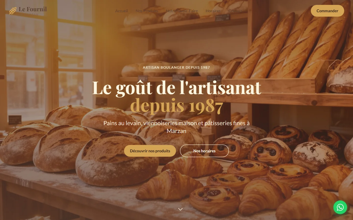 Aperçu du concept Le Fournil de Marzan — Boulangerie · Pâtisserie · Marzan (56)