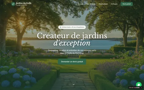 Aperçu du concept Jardins du Golfe — Paysagiste · Sarzeau (56)